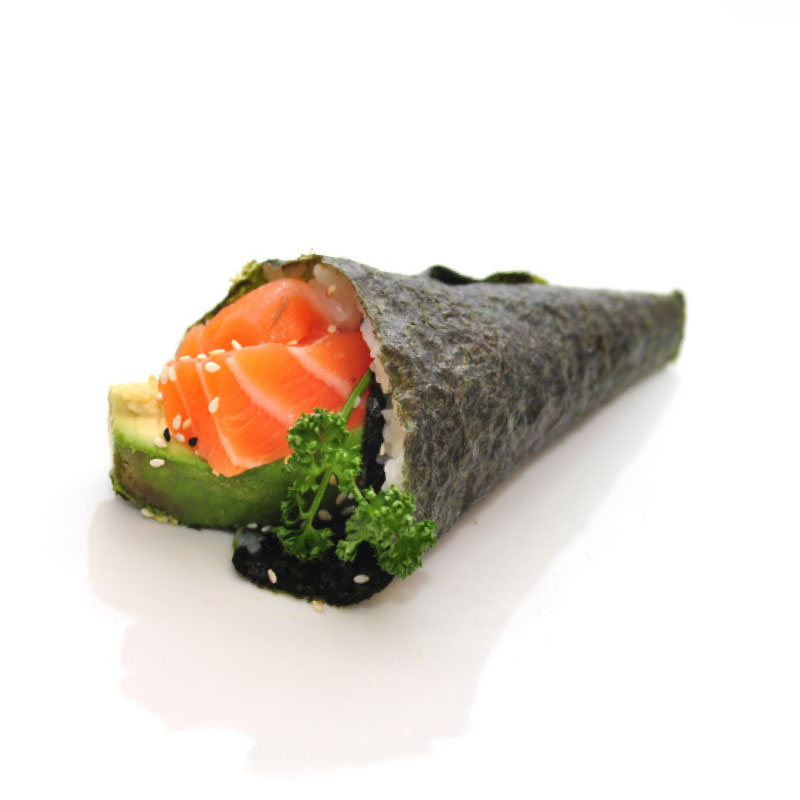 411 Cornet Temaki  Saumon (1 pièce)